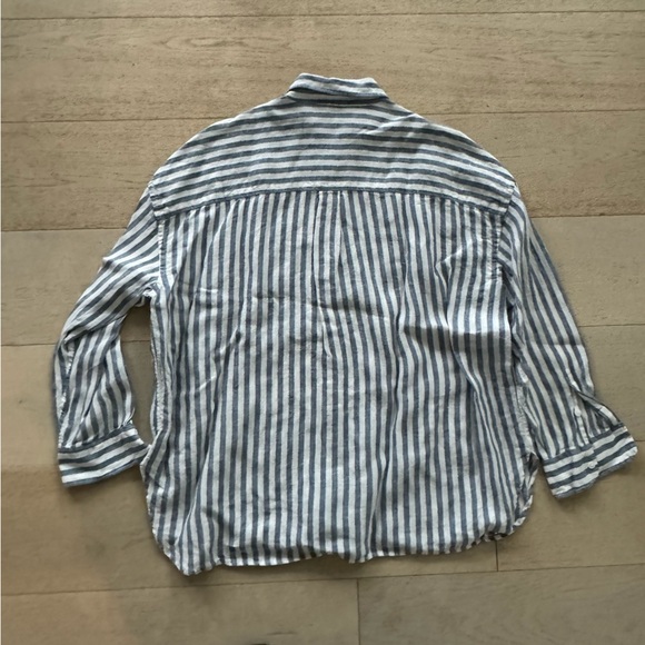 NWOT Faherty Laguna Linen Relaxed Striped Shirt | XL - Picture 7 of 11